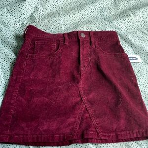 Maroon velvet skirt from old navy